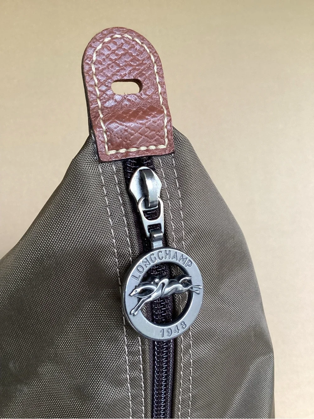 Longchamp Le Pliage Paris travel bag green tote bag
